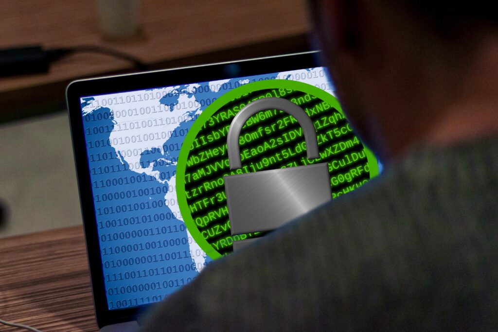 Ransomware attack targeting Australian business systems shown on laptop screen