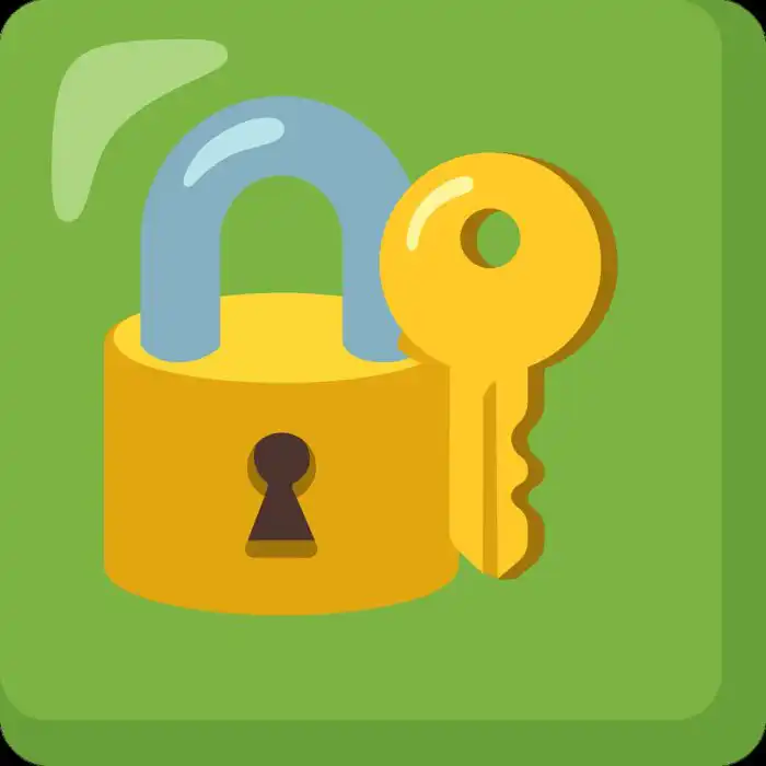 Zero Trust guest Wi-Fi security icon showing a padlock and key